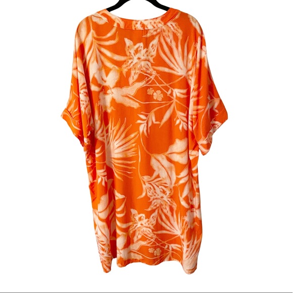 Natori Orange Floral Tunic - Picture 2 of 10